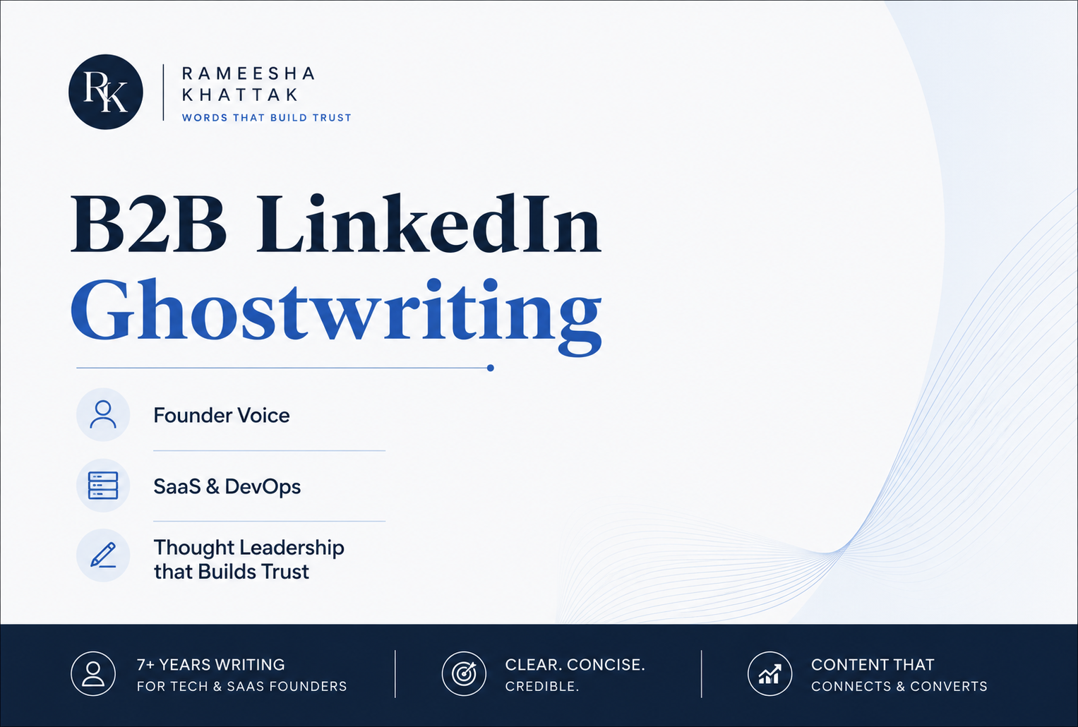 B2B LinkedIn Ghostwriting